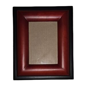 Classic Style Cherry Mahogany Tone Black Border Wood Frame